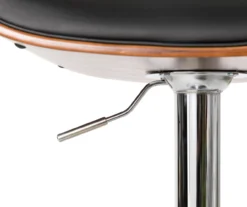 Glitzhome Mid-Century Modern Faux Leather & Chrome Adjustable Bar Stools, 2-Pack 35 Glitzhome Mid-Century Modern Faux Leather & Chrome Adjustable Bar Stools, 2-Pack -Walker Edison Shop 810598742 A0 5