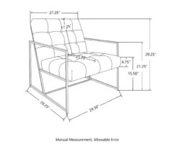 Glitzhome Modern Industrial Faux Leather Accent Chairs, 2-Pack -Walker Edison Shop 810598914 A0 8
