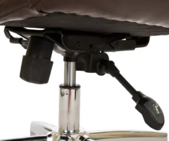 Dark Brown Mid-Century Modern Faux Leather Executive Office Chair 13 Dark Brown Mid-Century Modern Faux Leather Executive Office Chair -Walker Edison Shop 810598937 A0 6