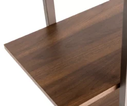 Walnut Modern Open 4-Shelf Bookcase -Walker Edison Shop 810598940 A0 5