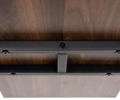 Walnut Modern A-Frame 4-Shelf Bookcase -Walker Edison Shop 810598942 A0 5