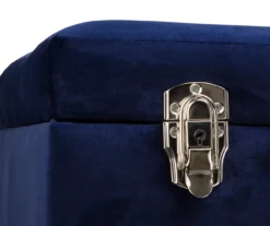 Glitzhome Velvet Suitcase Storage Stool -Walker Edison Shop 810598944 A0 5