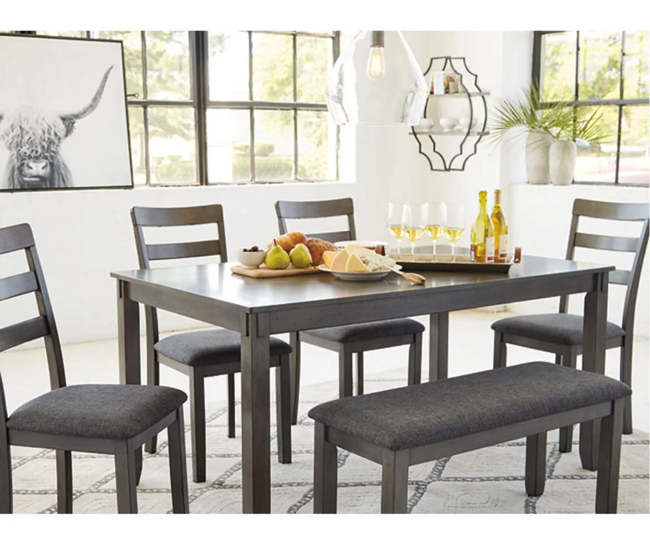 Fairview 6-Piece Dining Set With Bench 5 Fairview 6-Piece Dining Set With Bench - Image 5
