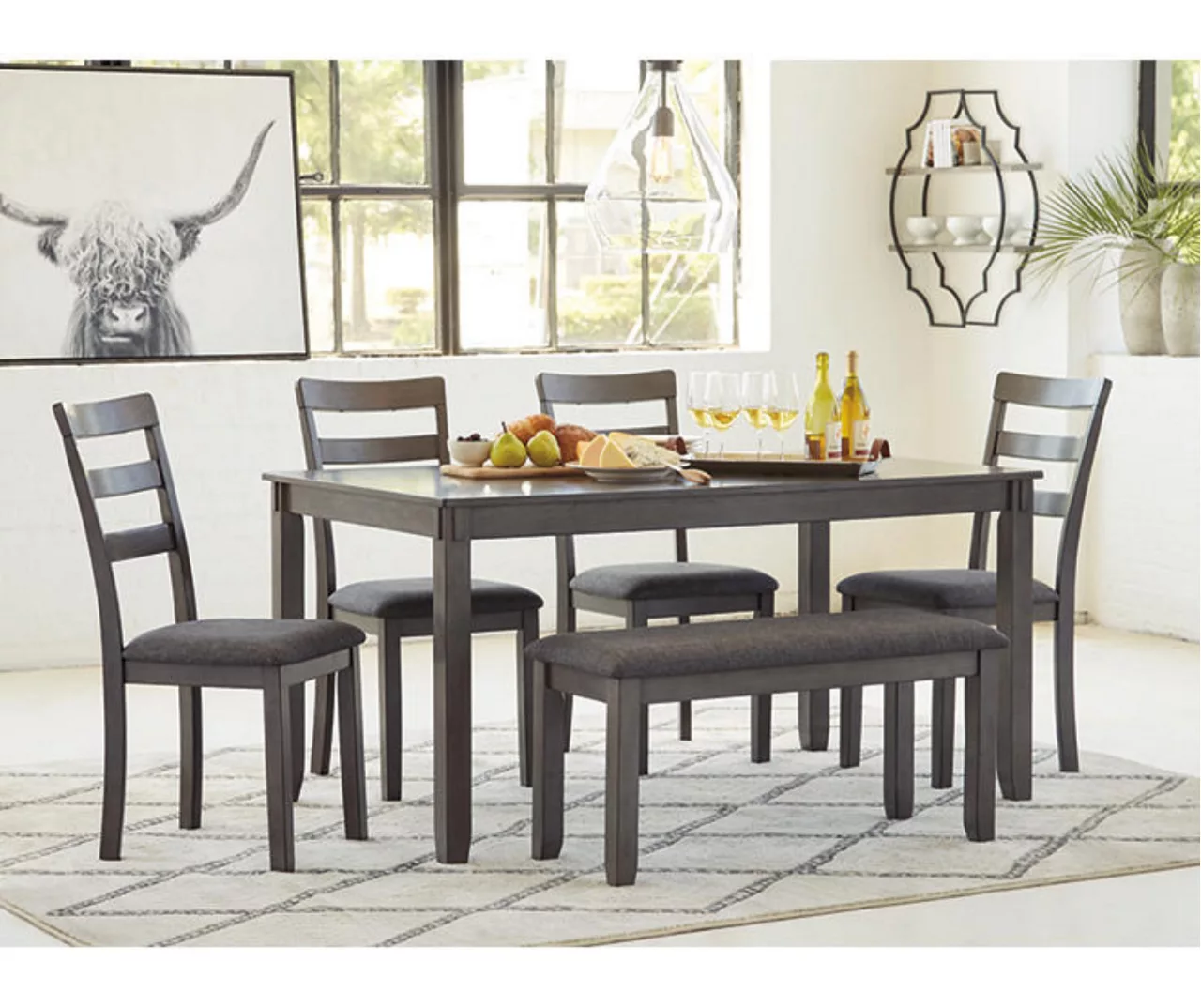 Fairview 6-Piece Dining Set With Bench 7 Fairview 6-Piece Dining Set With Bench - Image 7