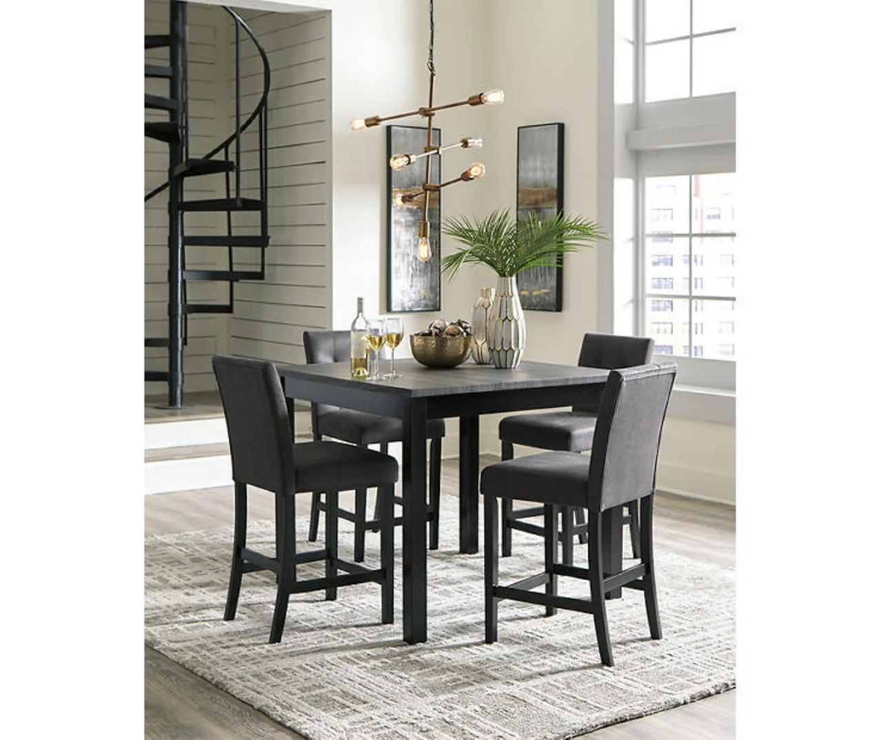Garvine 5-Piece Counter-Height Dining Set 3 Garvine 5-Piece Counter-Height Dining Set - Image 3