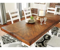 Valebeck Extension Leaf Dining Table -Walker Edison Shop 810599574 2
