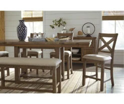 Moriville Extension Leaf Counter-Height Dining Table -Walker Edison Shop 810599583 5