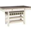 Bolanburg Counter-Height Dining Table With Wine Bottle Storage