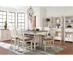 Bolanburg Counter-Height Dining Table With Wine Bottle Storage -Walker Edison Shop 810599589 2