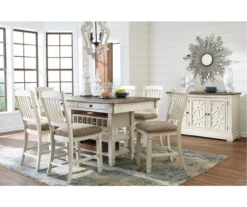 Bolanburg Counter-Height Dining Table With Wine Bottle Storage -Walker Edison Shop 810599589 3