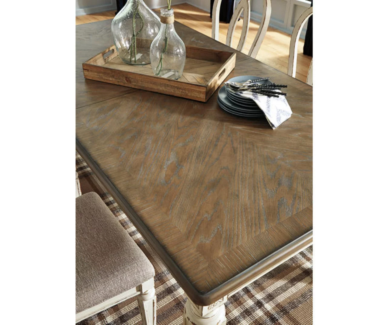 Raelyn Rectangular Extension Leaf Dining Table 6 Raelyn Rectangular Extension Leaf Dining Table - Image 6