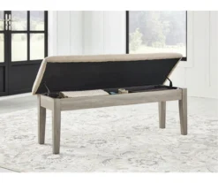 Parellen Upholstered Storage Dining Bench -Walker Edison Shop 810599596 5