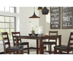 Coviar 5-Piece Counter-Height Dining Set -Walker Edison Shop 810599621 2