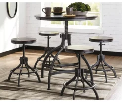 Odium 5-Oiece Counter-Height Dining Set -Walker Edison Shop 810599623