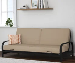 DHP Elbern Black Metal Futon With Cover -Walker Edison Shop 810599700 B0 02