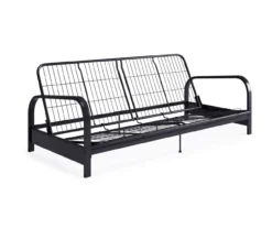 DHP Elbern Black Metal Futon With Cover -Walker Edison Shop 810599700 810600181 810600182 A8 3