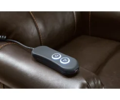 Markridge Chocolate Faux Leather Power Lift Recliner -Walker Edison Shop 810609737 11