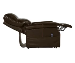 Markridge Chocolate Faux Leather Power Lift Recliner -Walker Edison Shop 810609737 2