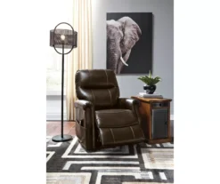 Markridge Chocolate Faux Leather Power Lift Recliner -Walker Edison Shop 810609737 7