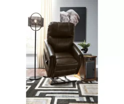 Markridge Chocolate Faux Leather Power Lift Recliner -Walker Edison Shop 810609737 8
