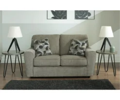 Cascilla Pewter Gray Loveseat -Walker Edison Shop 810609754 5
