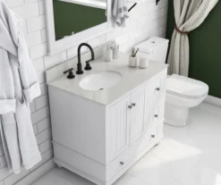 DHP Atwater Living Jazmyn Bathroom Vanity With White Sink -Walker Edison Shop 810610488 B0 1
