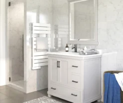 DHP Atwater Living Mills Gray Bathroom Vanity With White Sink -Walker Edison Shop 810610512 B0 3