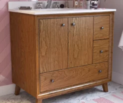 DHP Atwater Living Delias Bathroom Vanity With White Sink -Walker Edison Shop 810610513 B0 2