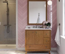 DHP Atwater Living Delias Bathroom Vanity With White Sink -Walker Edison Shop 810610513 B0 3