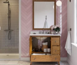 DHP Atwater Living Delias Bathroom Vanity With White Sink -Walker Edison Shop 810610513 B0 4