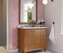 DHP Atwater Living Delias Bathroom Vanity With White Sink -Walker Edison Shop 810610513 B0 5