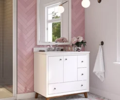DHP Atwater Living Delias Bathroom Vanity With White Sink -Walker Edison Shop 810610514 B0 5