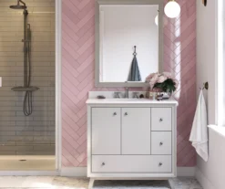 DHP Atwater Living Delias Bathroom Vanity With White Sink -Walker Edison Shop 810610515 B0 3