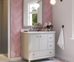 DHP Atwater Living Delias Bathroom Vanity With White Sink -Walker Edison Shop 810610515 B0 5