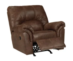 Bladen Coffee Faux Leather Rocker Recliner -Walker Edison Shop 810612226 1
