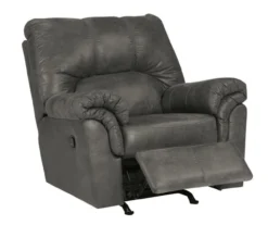 Bladen Slate Faux Leather Rocker Recliner -Walker Edison Shop 810612227 1