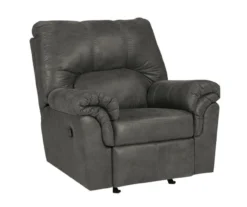 Bladen Slate Faux Leather Rocker Recliner -Walker Edison Shop 810612227 3