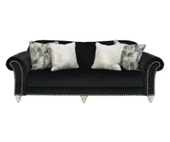 Harriotte Black Sofa
