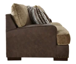 Alesbury Brown Faux Leather Sofa -Walker Edison Shop 810612256 4