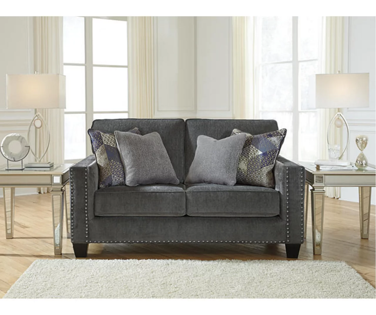 Gavril Smoky Gray Loveseat 2 Gavril Smoky Gray Loveseat - Image 2