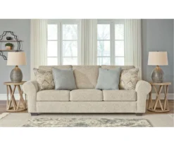 Haisley Ivory Queen Sleeper Sofa -Walker Edison Shop 810612307 3