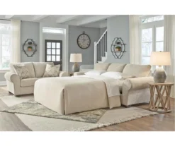 Haisley Ivory Queen Sleeper Sofa -Walker Edison Shop 810612307 6