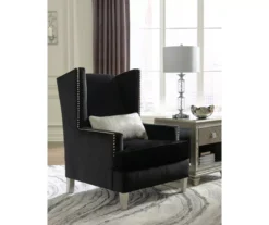 Harriotte Black Accent Chair -Walker Edison Shop 810612309 1