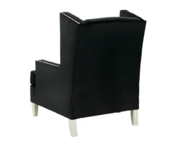 Harriotte Black Accent Chair -Walker Edison Shop 810612309 2
