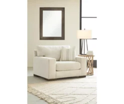 Maggie White Chair And A Half -Walker Edison Shop 810612352 5