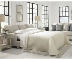 Traemore Linen Queen Sleeper Sofa -Walker Edison Shop 810612378 3