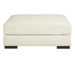 Zada White Oversize Accent Ottoman -Walker Edison Shop 810612391 2