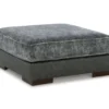 Larkstone Charcoal Oversize Accent Ottoman