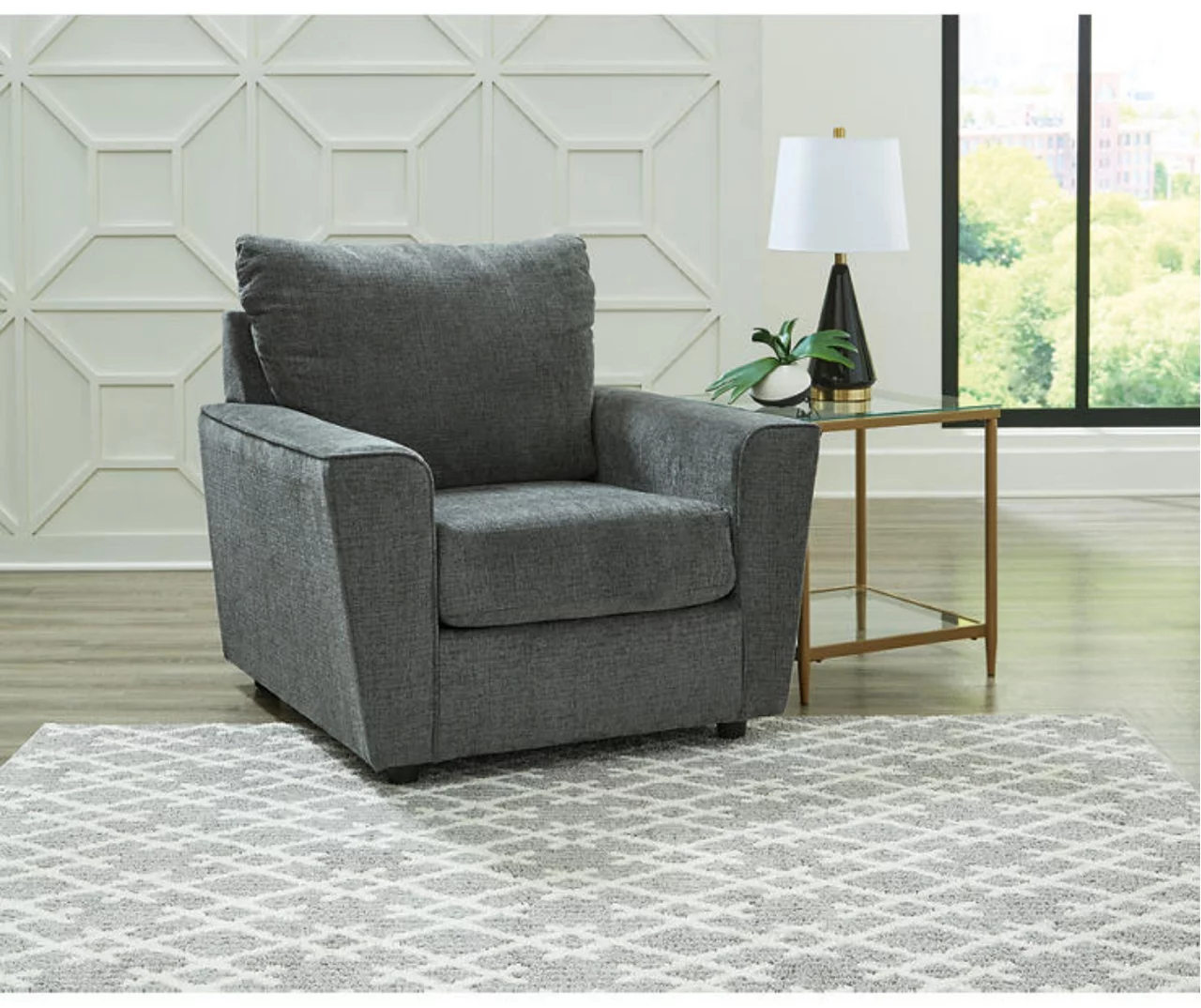 Stairatt Gray Armchair 5 Stairatt Gray Armchair - Image 5