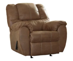 McGann Saddle Faux Leather Rocker Recliner -Walker Edison Shop 810612511 A0 2